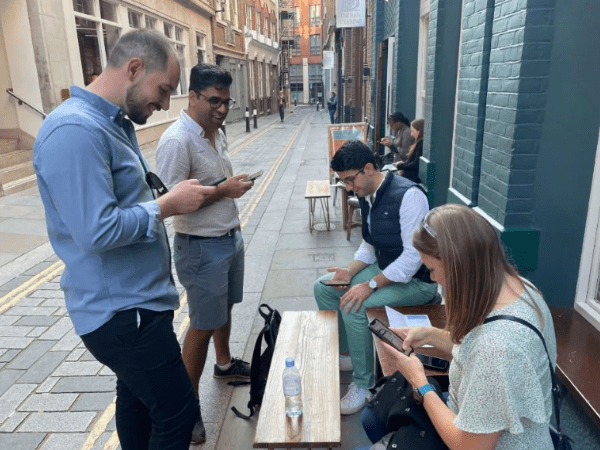 Get your steps in with this team-building activity